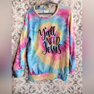 Colorful Tie-Dye Sweatshirt